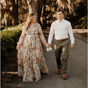 Needle and Thread Rose Garden V Neck Gown